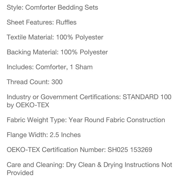 😴LUSH DECOR RUFFLE COMFORTER SET - Picture 10 of 10